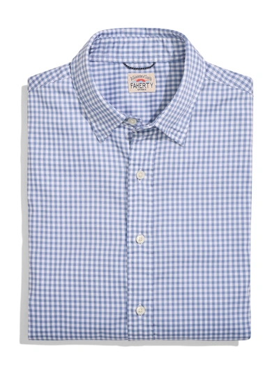 Faherty Movement&trade; Sport Shirt In Light Blue Gingham