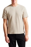 Ted Baker Frute Waffle Knit T-shirt In Stone