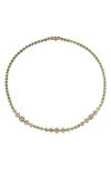 Dries Criel Flow Graduated Diamond Chain Necklace In Gold