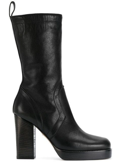 Rick Owens Tall Ankle Boots - 黑色 In Black