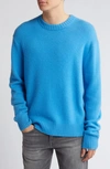 Frame Cashmere Sweater In Pop Blue