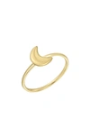 Bony Levy 14k Gold Crescent Moon Ring In 14k Yellow Gold