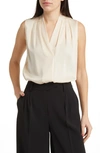 Kobi Halperin Mila Silk-stretch Sleeveless Top In Canvas