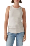 MICHAEL STARS HALLEY SIDE RUCHED TANK