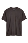 Madewell Garment-dyed Allday Crewneck Pocket Tee In Black Coal