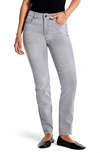 Nic + Zoe Mid Rise Straight Ankle Jeans 28" Inseam In Mercury In Mercury