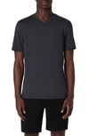 Bugatchi V-neck Performance T-shirt In Black