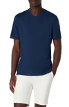 Bugatchi V-neck Performance T-shirt In Navy