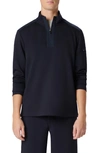 BUGATCHI BUGATCHI SOFT TOUCH QUARTER ZIP PULLOVER