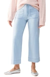 Sanctuary The Marine Crop Straight Leg Jeans In Ultra Pale