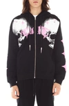 CULT OF INDIVIDUALITY COTTON GRAPHIC ZIP-UP HOODIE