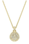 Swarovski Women's Meteora Goldtone & Crystal Layered Pendant Necklace In Yellow Gold