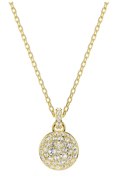 Swarovski Women's Meteora Goldtone & Crystal Layered Pendant Necklace In White