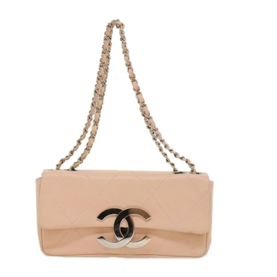 Pre-owned Chanel Cc Pink Leather Shoulder Bag ()