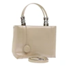DIOR DIOR BEIGE PATENT LEATHER TOTE BAG (PRE-OWNED)