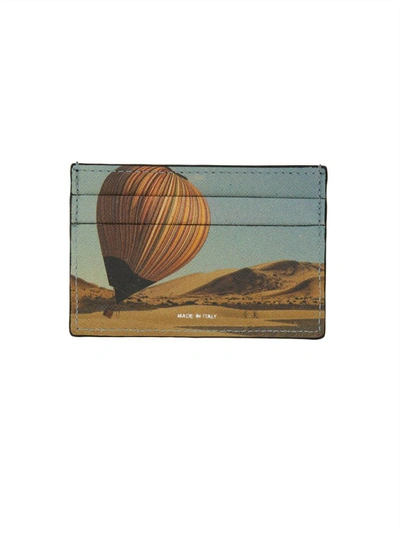 Paul Smith Designer Men's Bags Signature Stripe Balloon" Card Holder In Multi-color
