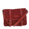 GUCCI GUCCI -- RED CANVAS SHOULDER BAG (PRE-OWNED)