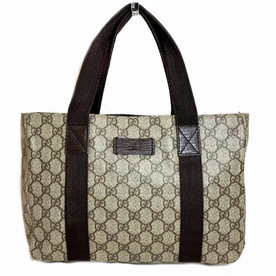 Gucci Cabas Beige Leather Tote Bag ()