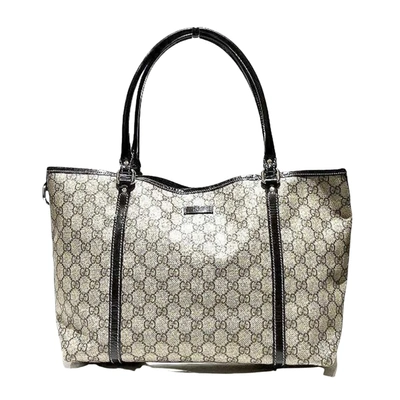 Gucci Cabas Grey Leather Tote Bag ()