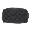GUCCI GUCCI COSMETIC POUCH BLACK CANVAS CLUTCH BAG (PRE-OWNED)