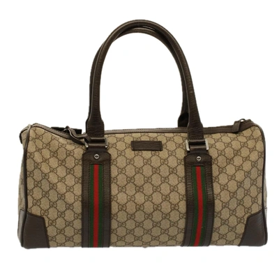 Gucci Gg Canvas Beige Canvas Travel Bag ()