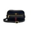 GUCCI GUCCI OPHIDIA BLACK SUEDE SHOULDER BAG (PRE-OWNED)
