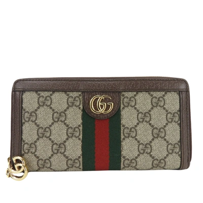 Gucci Ophidia Camel Canvas Wallet  ()