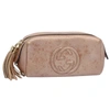 GUCCI GUCCI SOHO PINK LEATHER CLUTCH BAG (PRE-OWNED)