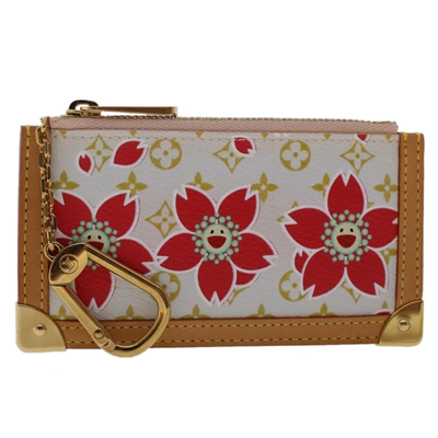 Pre-owned Louis Vuitton Blossom Red Canvas Wallet  ()