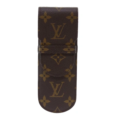 Pre-owned Louis Vuitton Etui À Lunettes Brown Canvas Wallet  ()