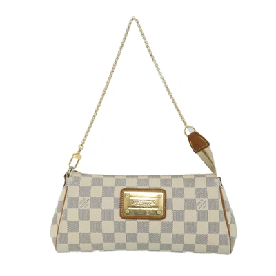 Pre-owned Louis Vuitton Eva White Canvas Shoulder Bag ()