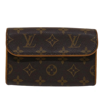 Pre-owned Louis Vuitton Florentine Brown Canvas Shoulder Bag ()