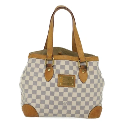 Pre-owned Louis Vuitton Hampstead Beige Canvas Tote Bag ()