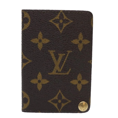 Pre-owned Louis Vuitton Porte Photo Brown Canvas Wallet  ()