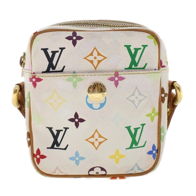 Pre-owned Louis Vuitton Rift White Canvas Shoulder Bag ()