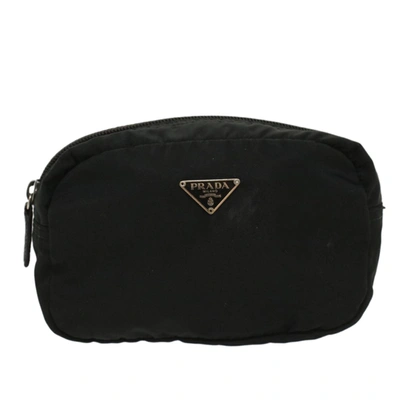 Prada -- Black Synthetic Clutch Bag ()