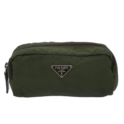 Prada Green Synthetic Clutch Bag ()