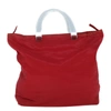 PRADA PRADA TESSUTO RED SYNTHETIC TOTE BAG (PRE-OWNED)