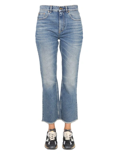 Golden Goose Cropped Jeans In Blue