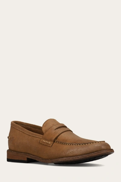 The Frye Company Frye Tyler Penny Loafers In Almond