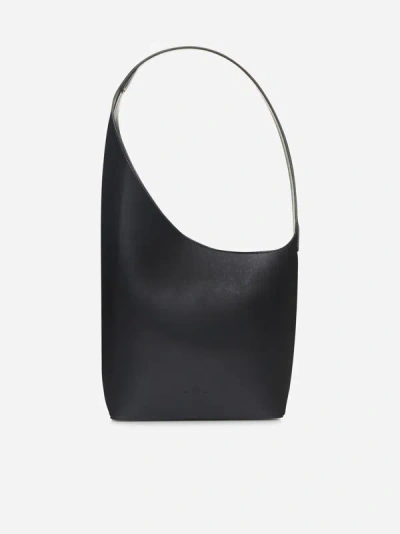 Aesther Ekme Demi Lune Leather Bag In Black