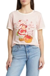 GOLDEN HOUR STRAWBERRY SHORTCAKE LIFE IS SWEET GRAPHIC T-SHIRT