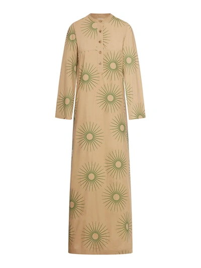 Dries Van Noten Dalice Dress In Nude & Neutrals