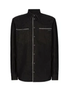 Dolce & Gabbana Constrastim-trim Denim Shirt In Multicolour