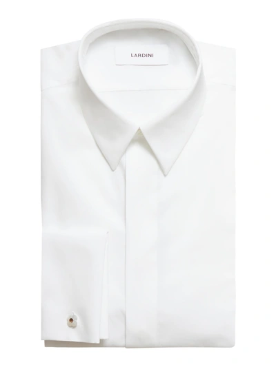 Lardini French-cuff Cotton Shirt In White