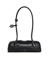 Alaïa Womens Alaia Le Teckel Branded-tag Leather Shoulder Bag In Black