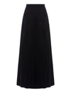 Dior Long Flared Skirt In Black
