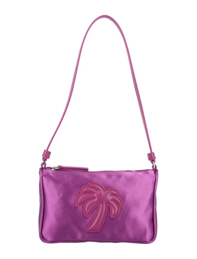 Palm Angels Saint Palm Shoulder Bag In Purple