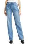 Frame Le Jane High Waist Straight Leg Jeans In Chesapeake