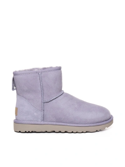 Ugg Classic Ultra Mini Ankle Boots In Violet